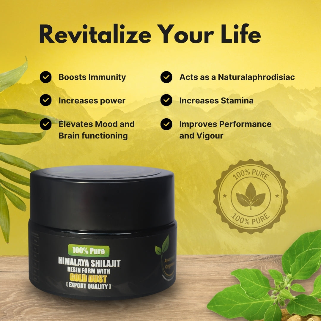 (Pack of 2) Ayurgreen organics ™  Gold Shilajit | 20g